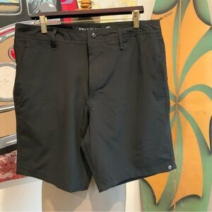 Free Planet Men's Charcoal Flat Front Shorts